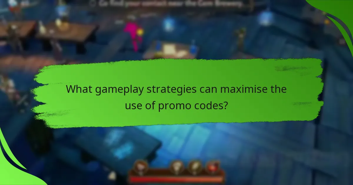What gameplay strategies can maximise the use of promo codes?
